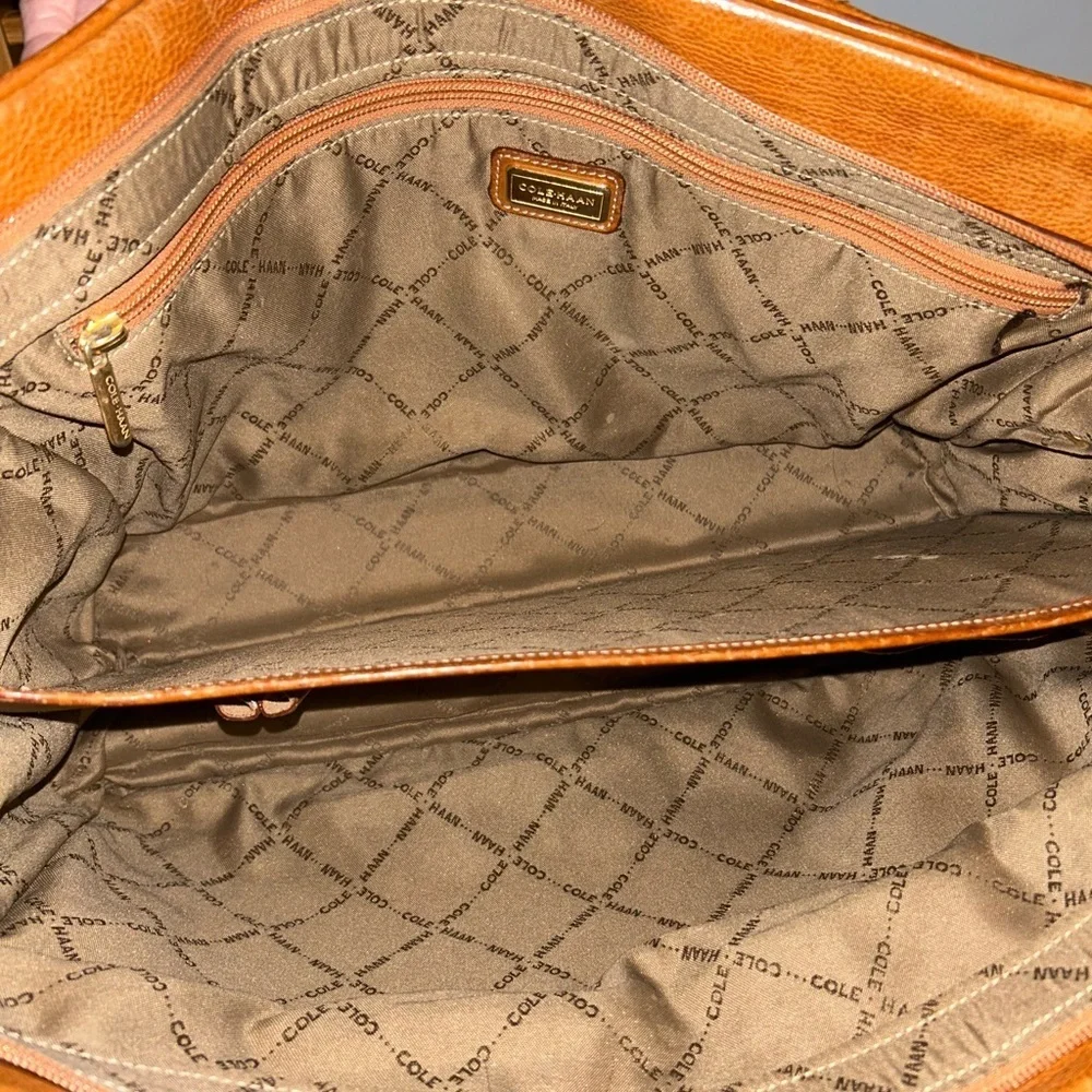Vintage Cole Haan pebbled leather briefcase
